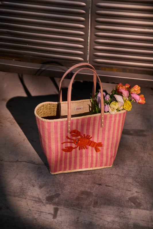 Panier Lobster - Rayé rose — Rice , Lyon