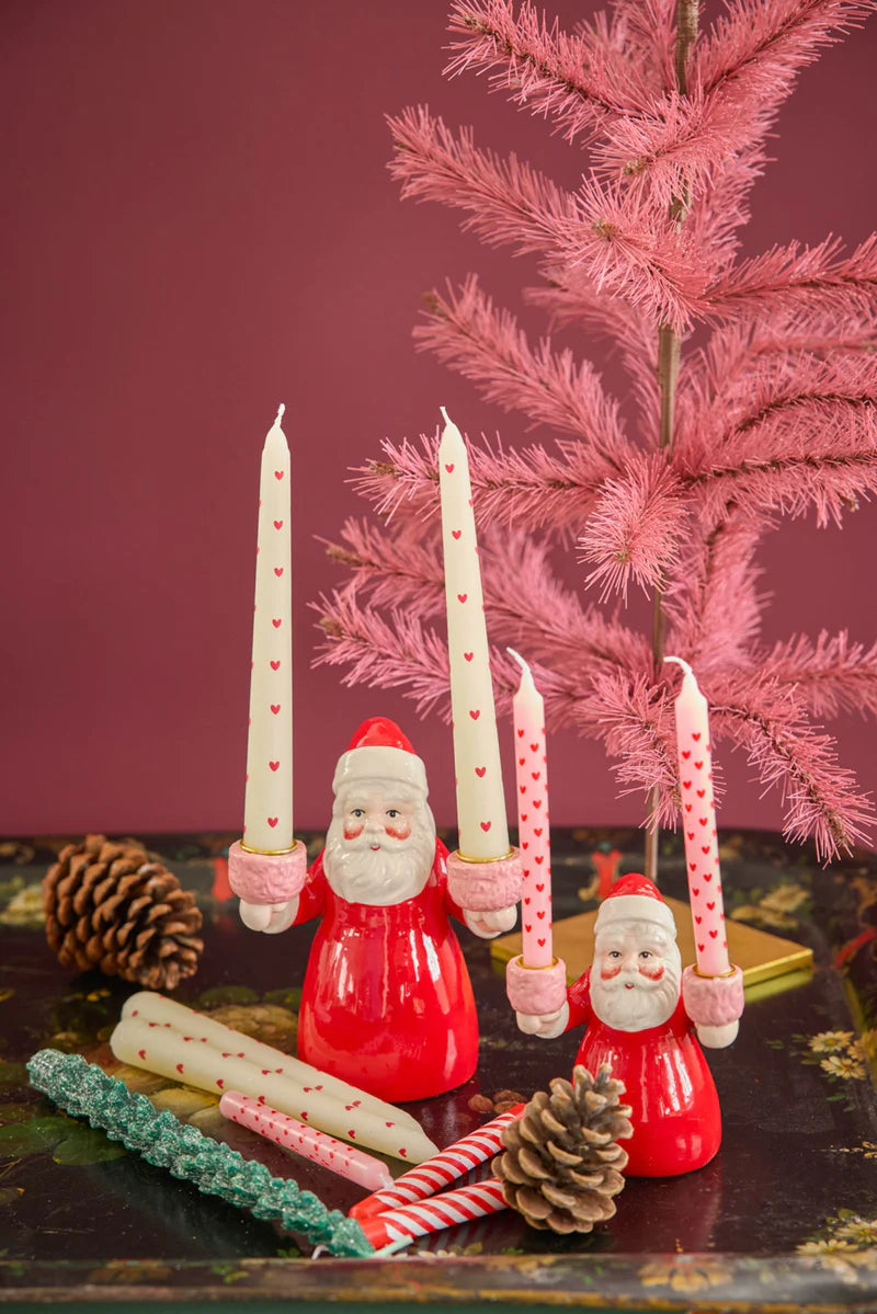 Lot de 12 bougies Coeurs - Small