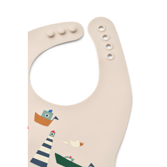 Bavoir en silicone - Sailing multi