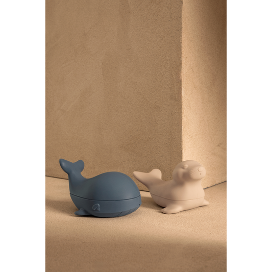 Jouets de bain Duncan - Whale blue / Sandy