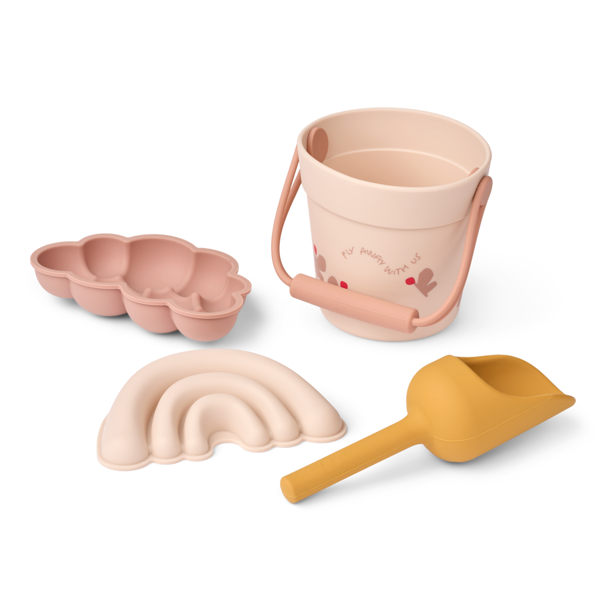 Mini set de plage en silicone - Butterfly / Apple blossom