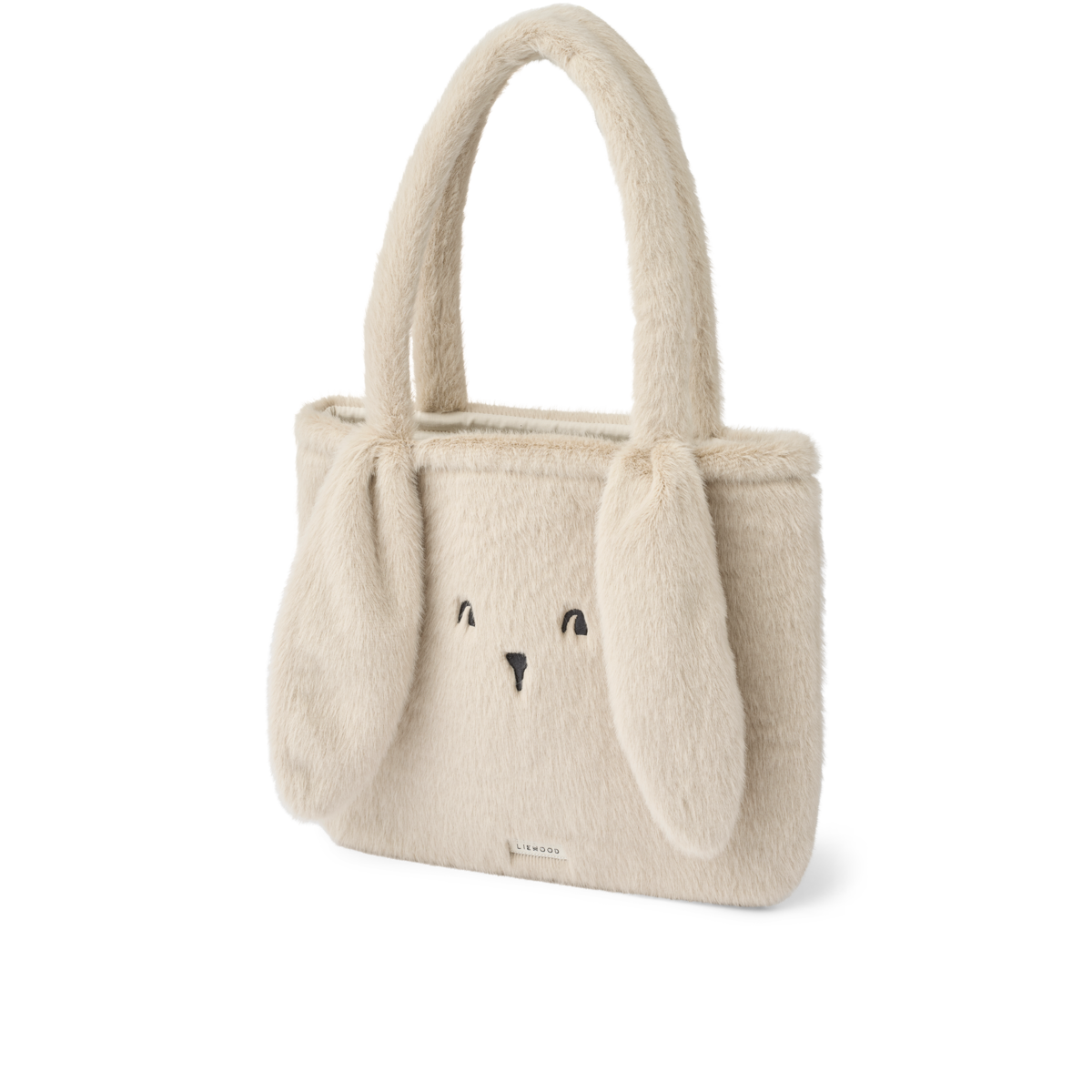 Tote bag en peluche Lexi - Lapin mist
