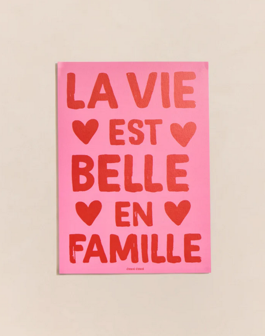 Affiche La vie est belle en famille — Émoi émoi , Lyon