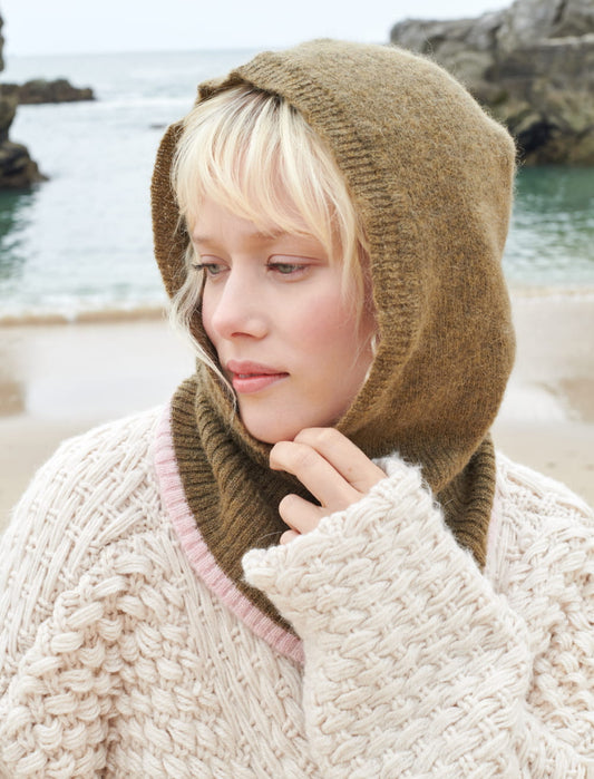 Cagoule Cozy - Kaki/baby pink — Maradji , Lyon