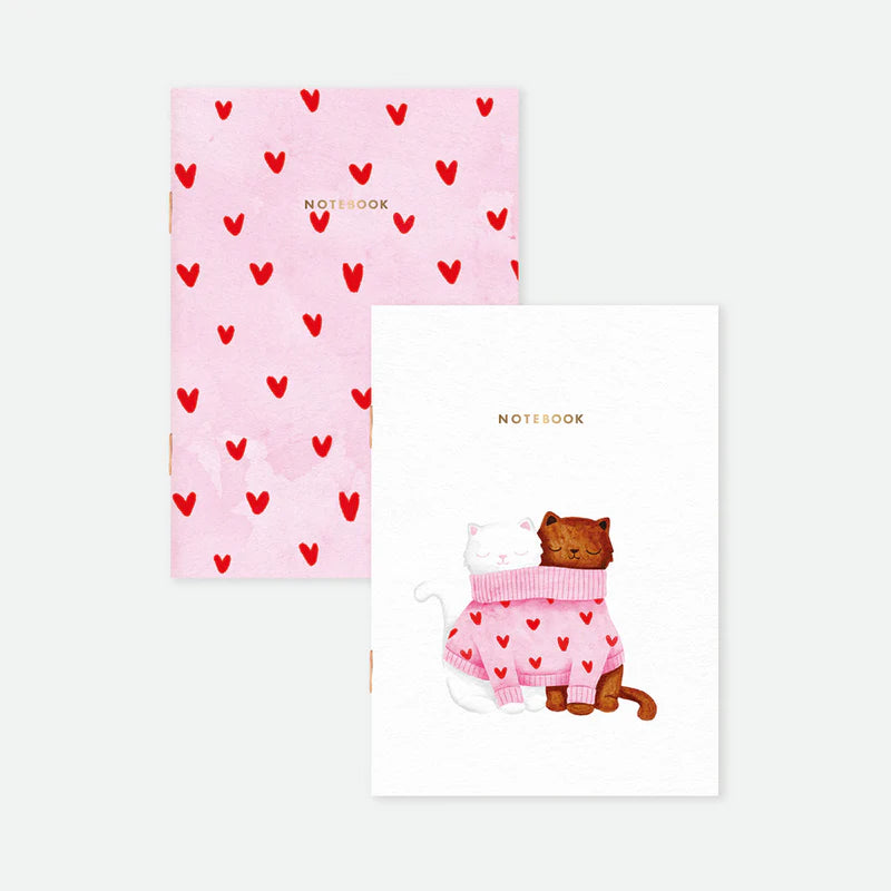 Duo de carnets - Together cats