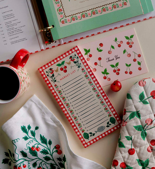 Bloc-notes magnétique Cherry — Rifle paper co , Lyon