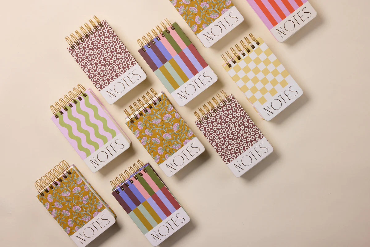 Bloc-notes à spirales - Wavy stripes