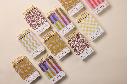 Bloc-notes à spirales - Wavy stripes