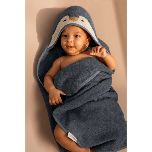 Cape de bain Albert - Penguin / Oceanview mix — Liewood , Lyon