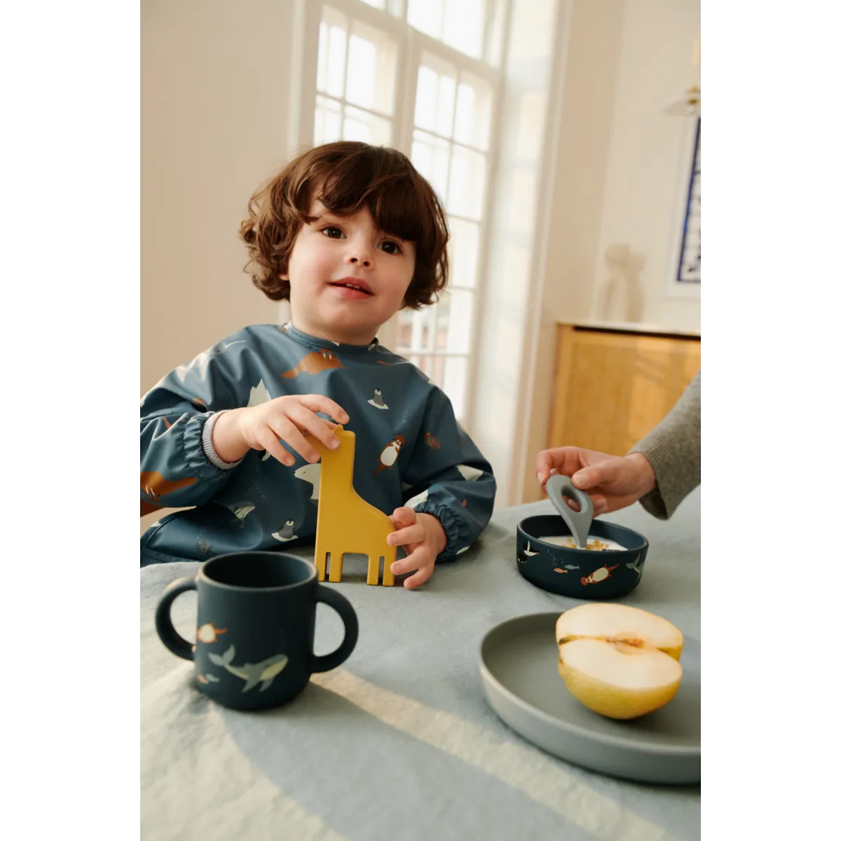 Bavoir/tablier à manches - Arctic Sea / Ocean view — Liewood , Lyon