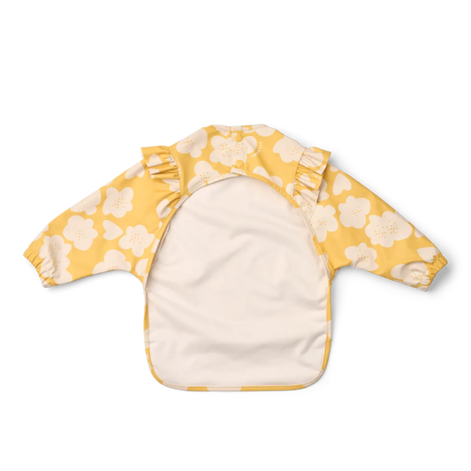 Bavoir/tablier à manches - Flower / Lemon yellow — Liewood , Lyon