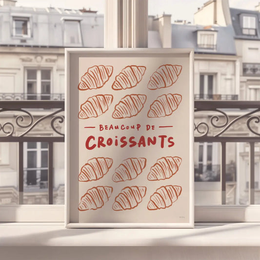 Affiche A4 - Beaucoup de croissants — Rio Soléy , Lyon