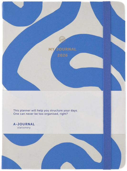 My journal, agenda 2026 - Flow blue — A-Journal , Lyon