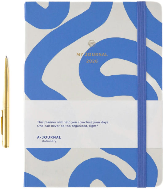 My journal, agenda 2026 - Flow blue — A-Journal , Lyon