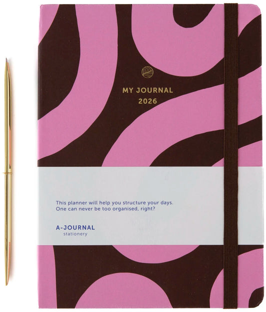 My journal, agenda 2026 - Flow bordeaux — A-Journal , Lyon