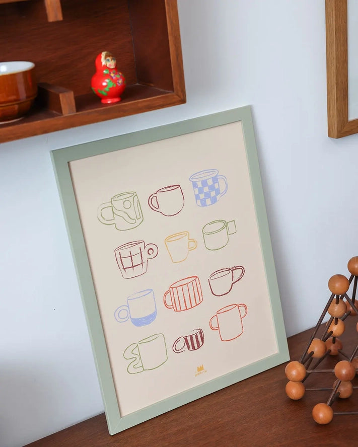 Affiche A3 - Les tasses
