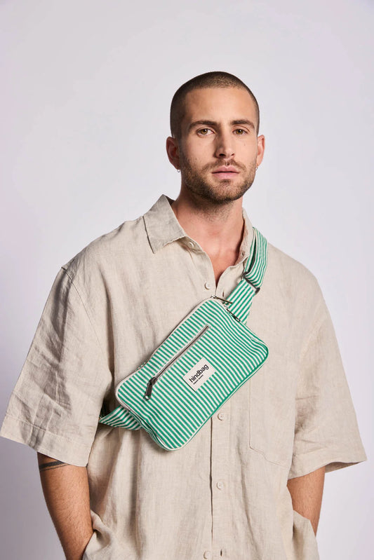 Sac banane Harry - Rayures vert