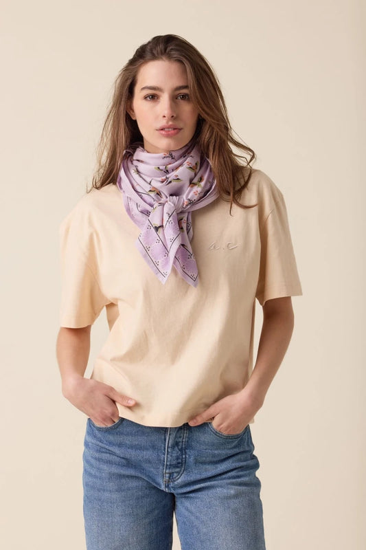 Big foulard Latika - Cerisier lilas