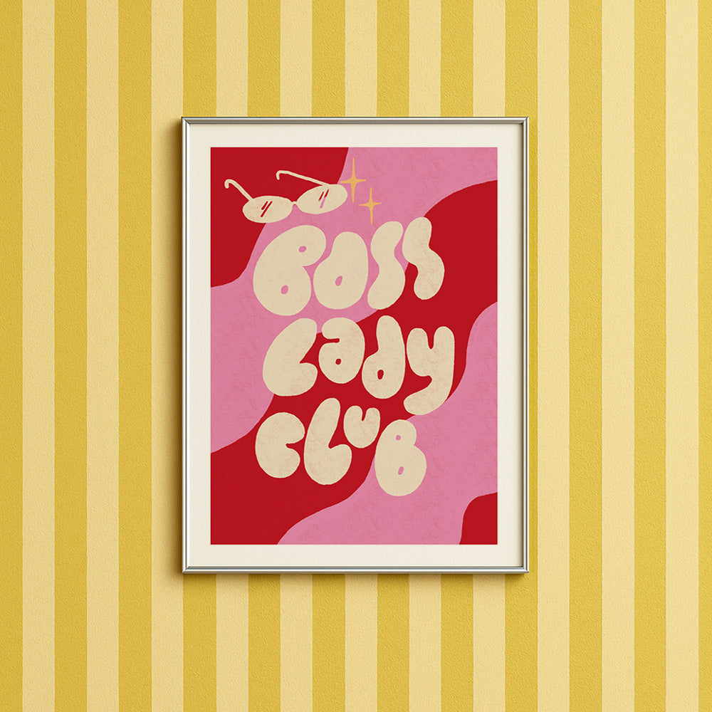 Affiche A5 - Boss lady club
