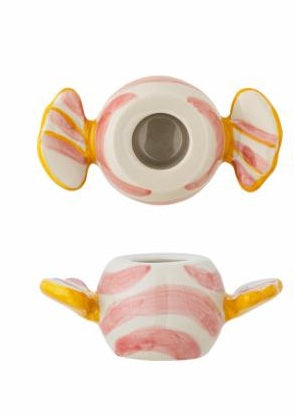 Bougeoir Caramella - rose et blanc — Bloomingville , Lyon