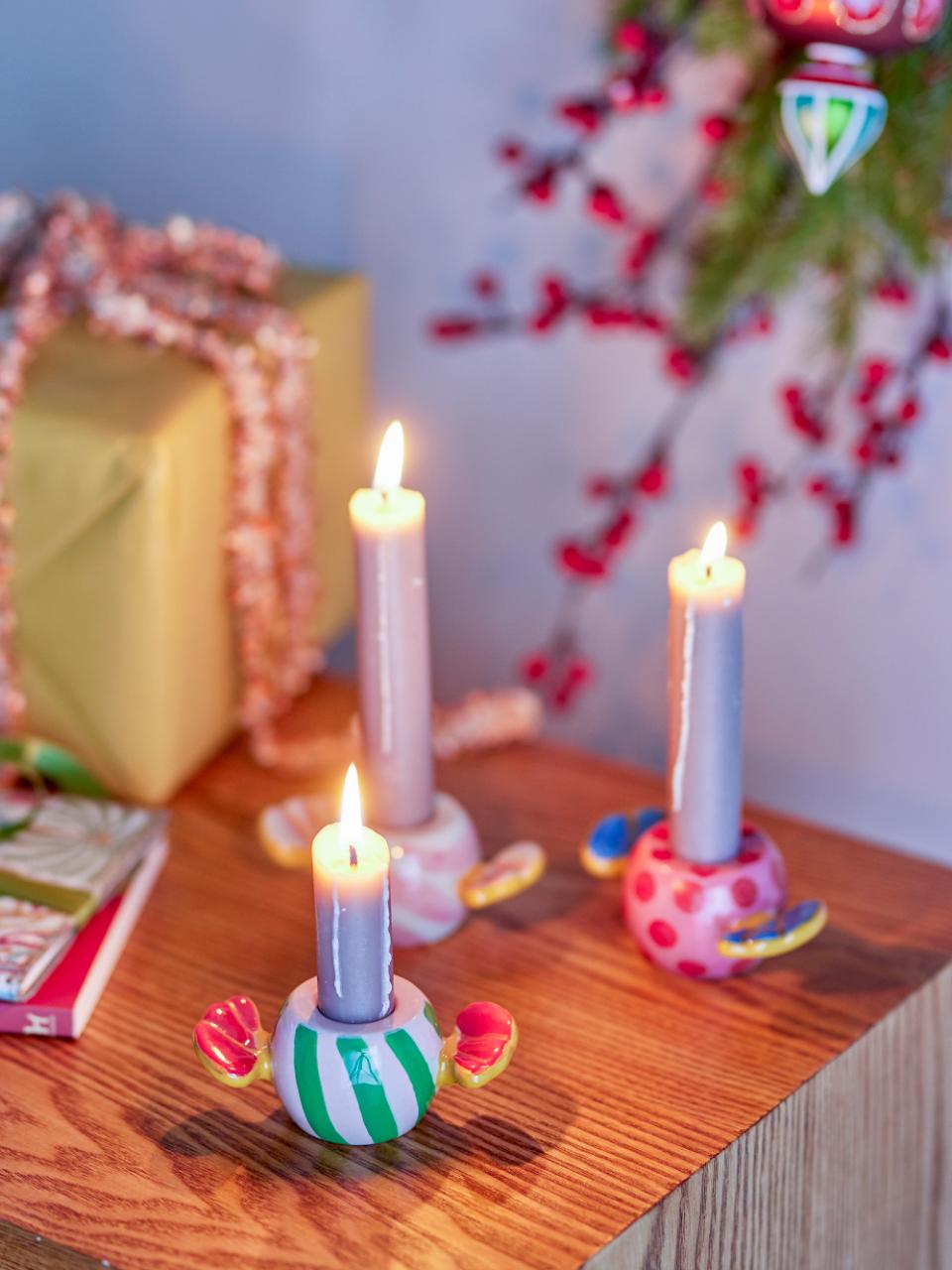 Bougeoir Caramella - rose et rouge — Bloomingville , Lyon