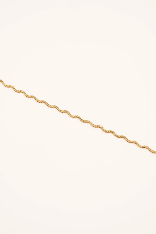 Bracelet Moka - Chaîne zigzag - Doré