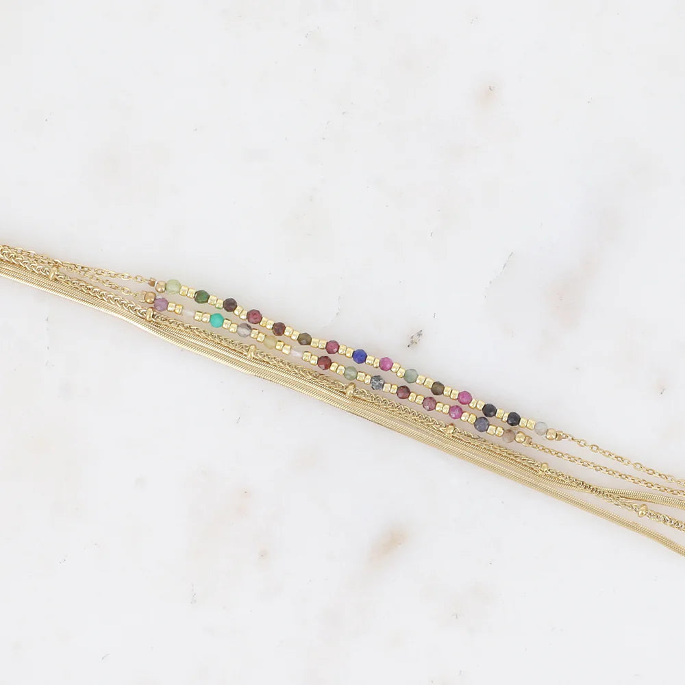 Bracelet Ellyn - Agate multi