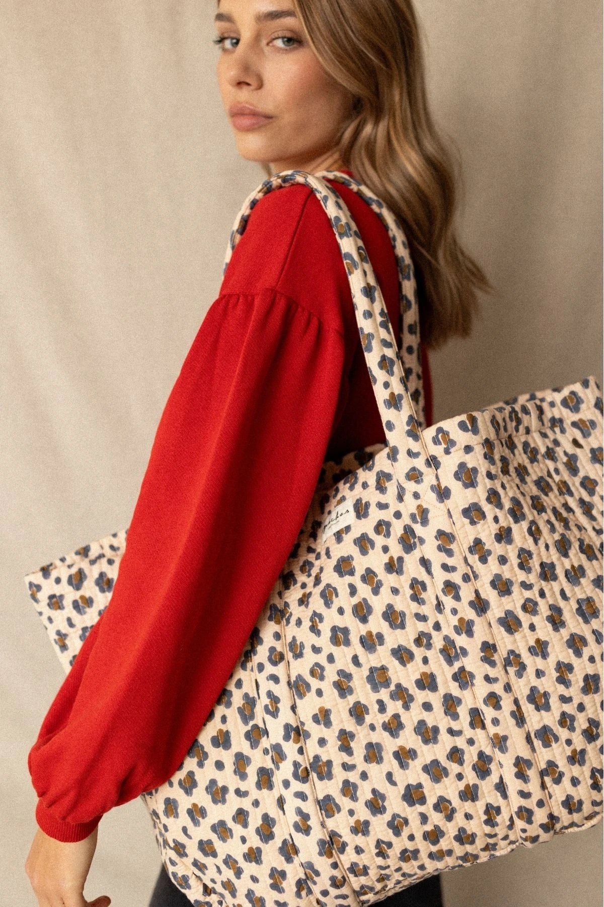 Cabas Samba - Léopard macadamia