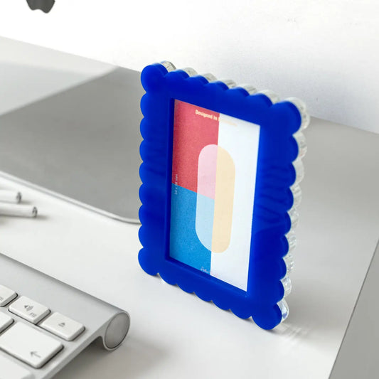 Mini cadre photo - Vagues bleues