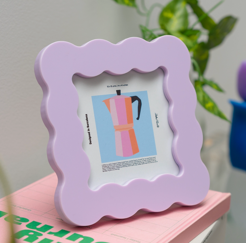 Cadre photo carré acrylique - Violet