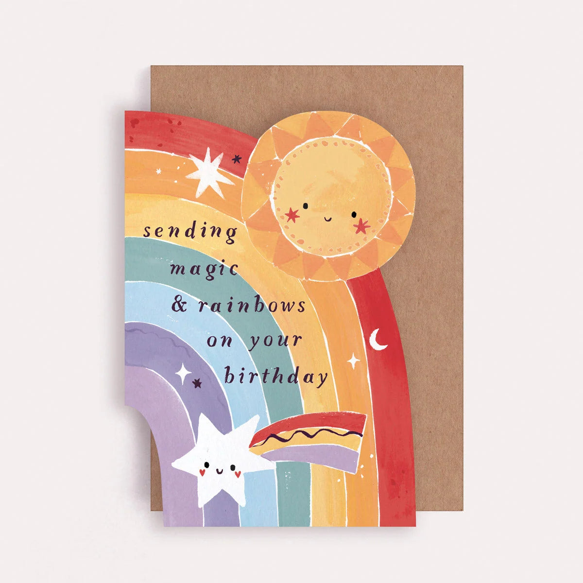 Carte - Kids rainbow birthday