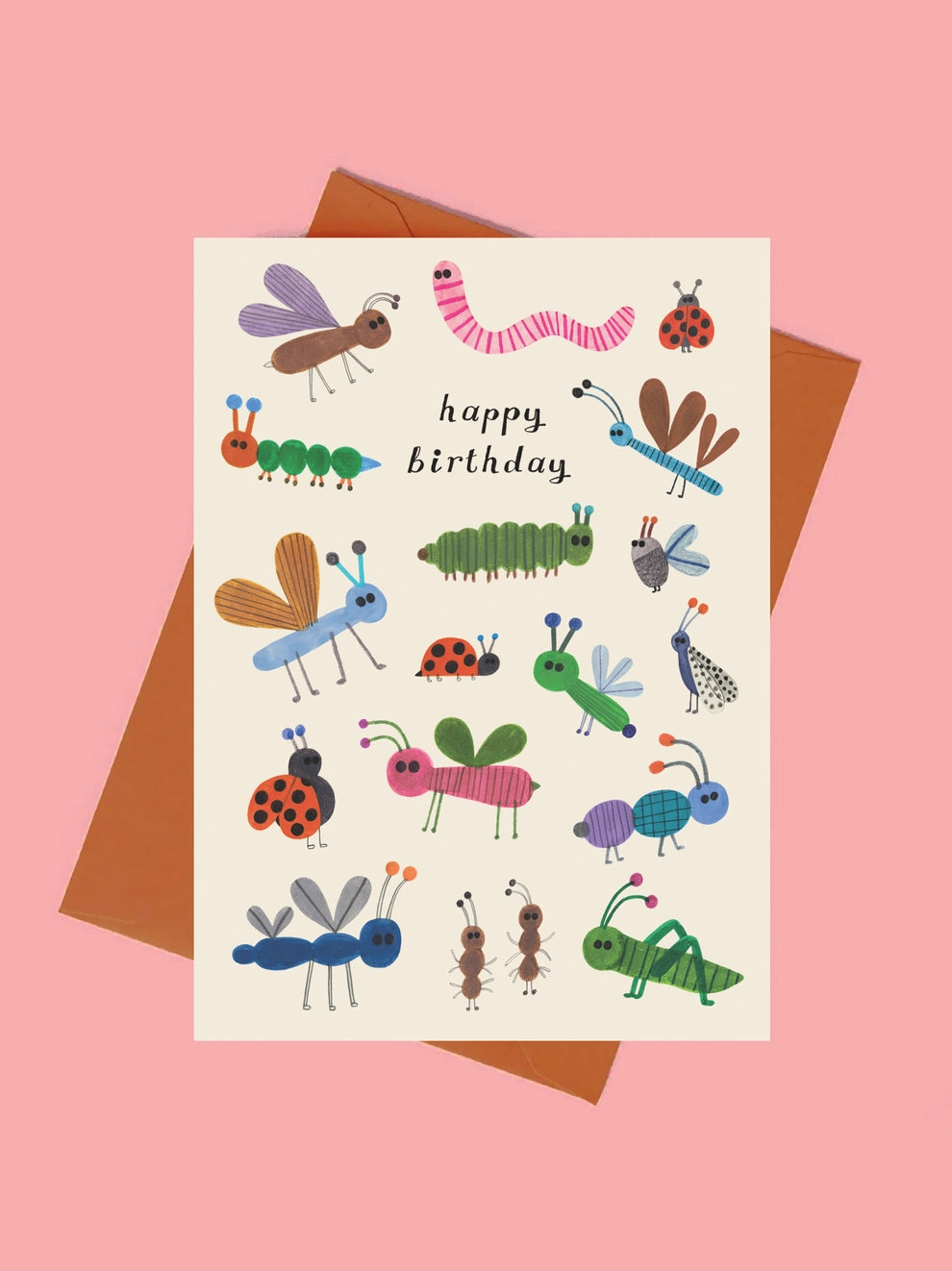 Carte Happy birthday bugs