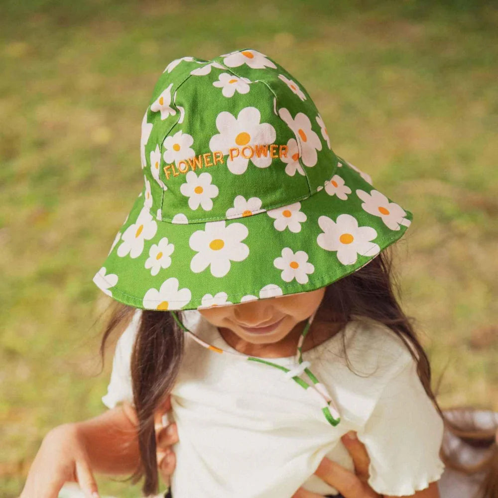 Chapeau Flower power - 3/6 mois