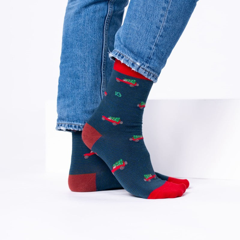 Chaussettes Christmas jeep - Taille 41/46