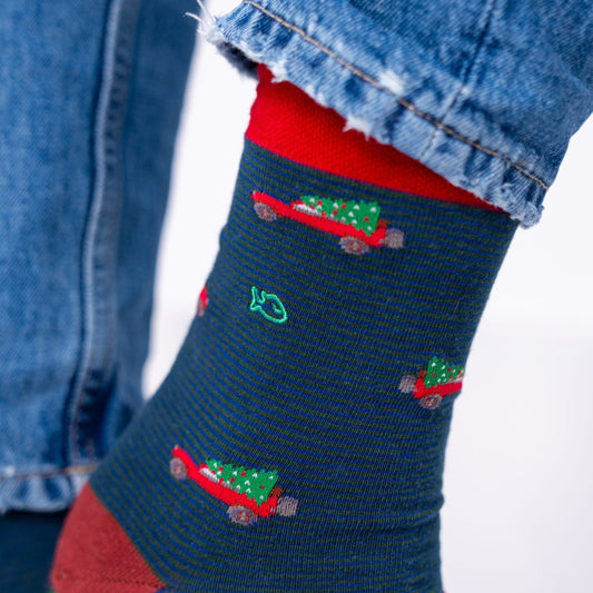 Chaussettes Christmas jeep - Taille 41/46