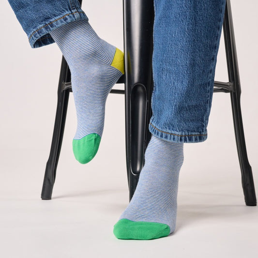 Chaussettes rayées - Bord de mer - Taille 41/46