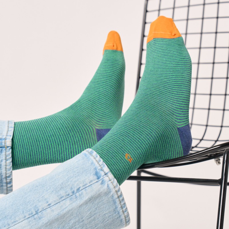 Chaussettes rayées - Garden party - Taille 41/46