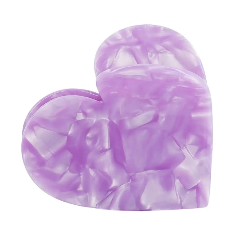 Pince Coeur violet