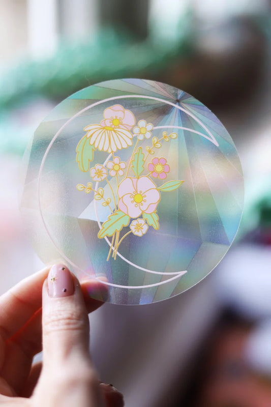 Sticker Suncatcher - Flower moon