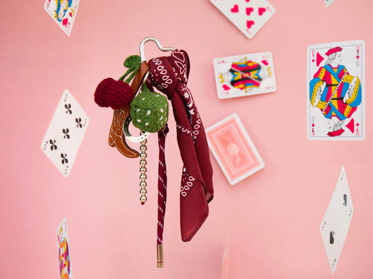 Kit crochet pour débutant - Bag Charms - Cherry cowboy