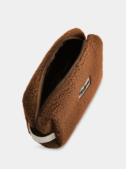 Trousse de toilette Leon - Teddy brun
