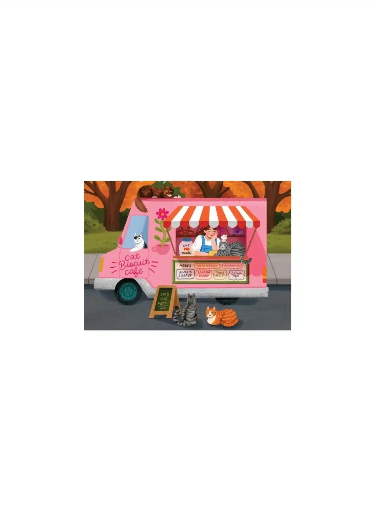 Mini puzzle Cat food truck