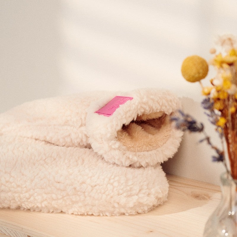 Moufles sherpa en polaire - Marron