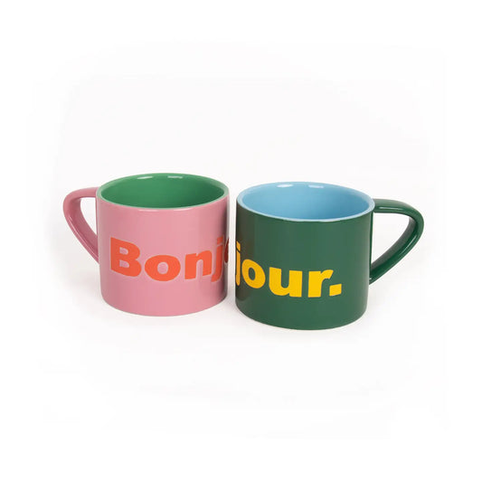 Mug Bonjour - Rose