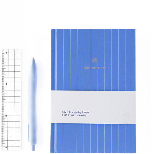 Journal Une ligne par jour - Lavender stripes — A-Journal , Lyon