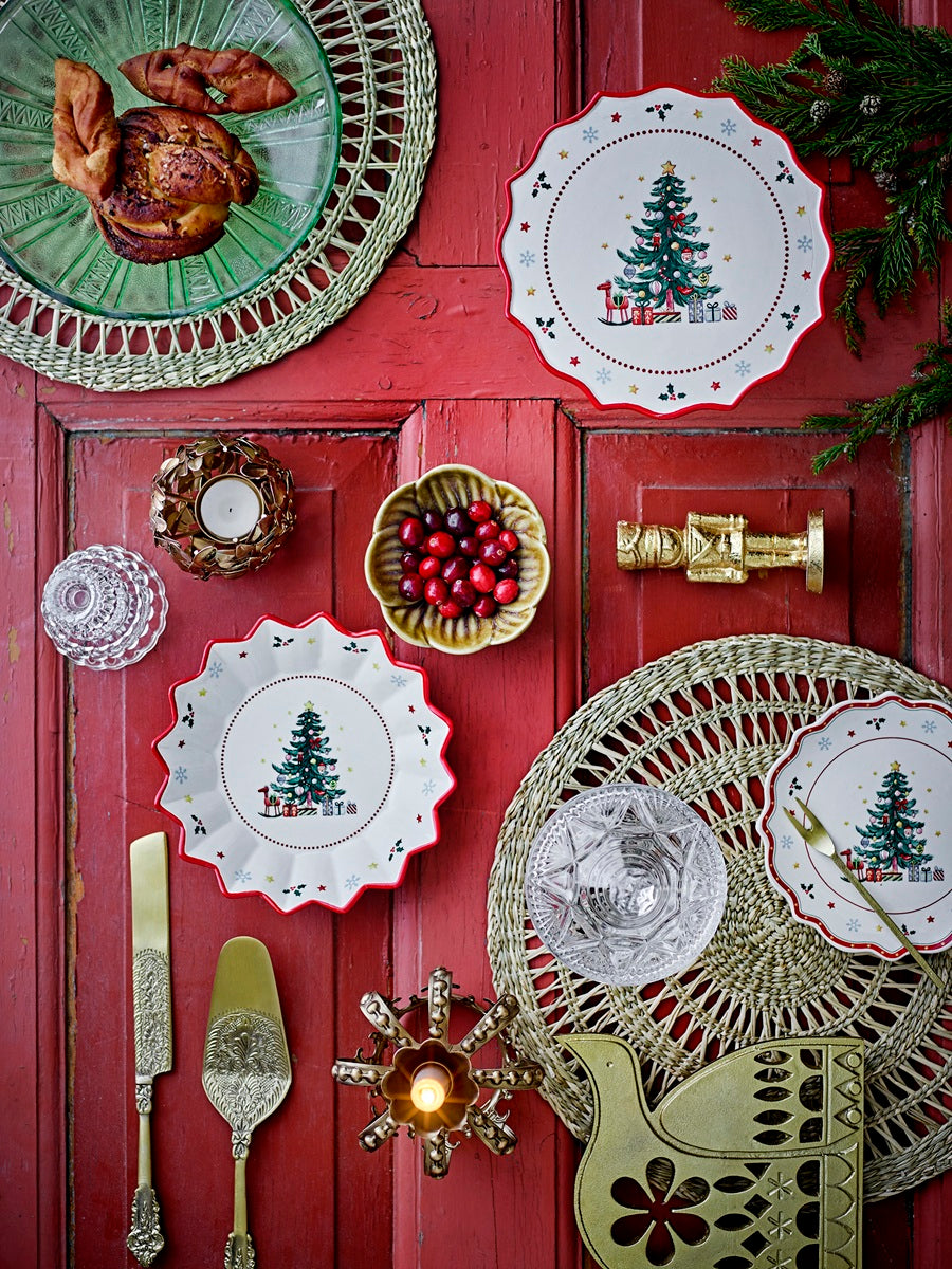 Assiette Naive - Rouge