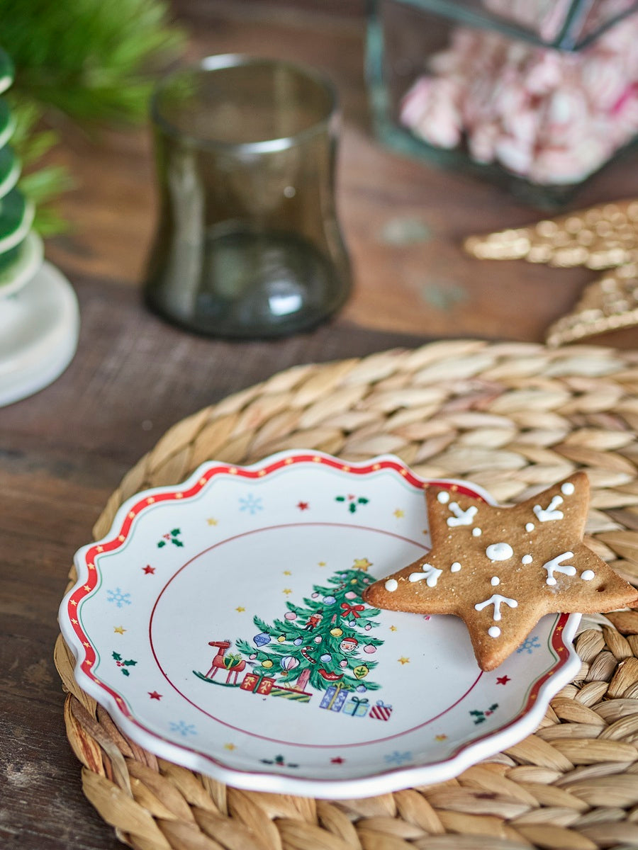 Assiette Naive - Rouge