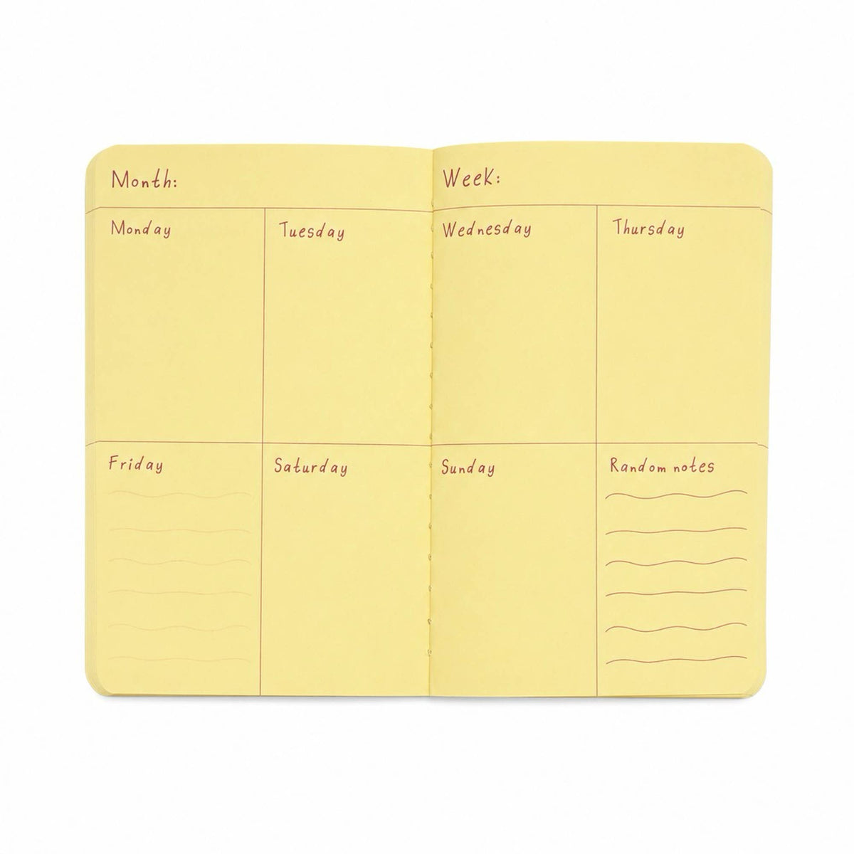 Carnet Planificateur - Rose