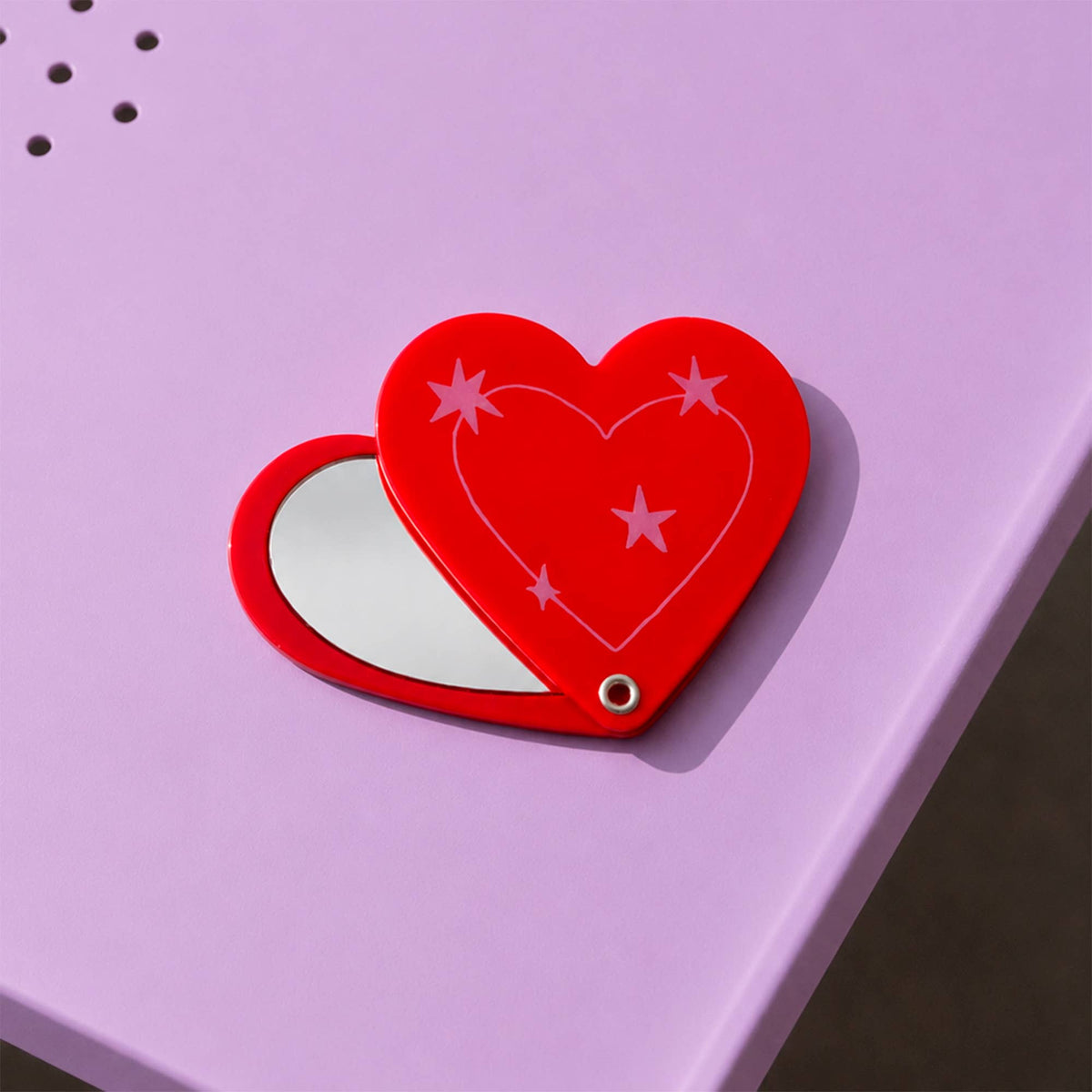 Miroir de poche - Coeur