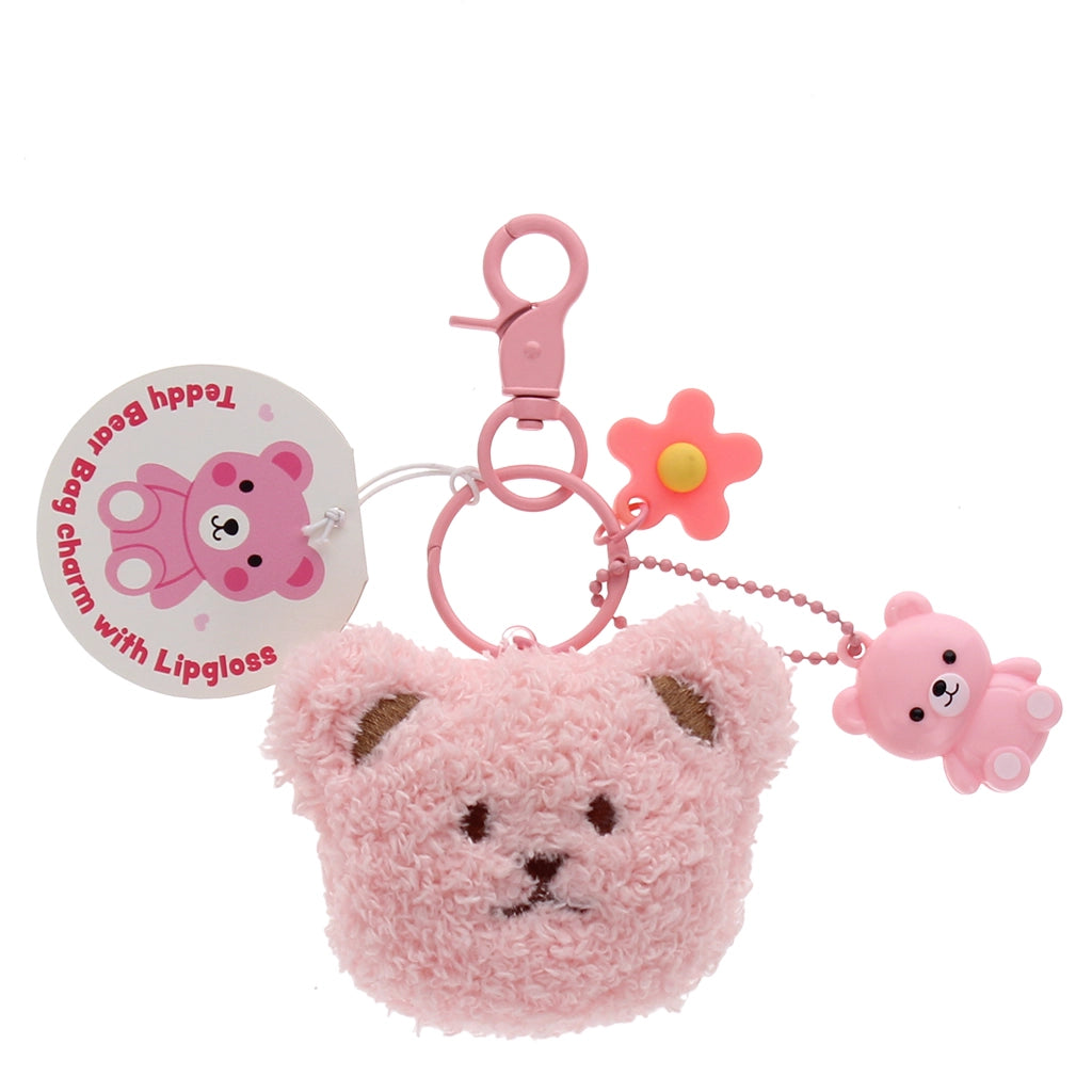 Bag charm avec gloss - Ours en peluche